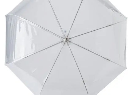 Mahira PVC-Regenschirm in Reinweiß - Transparent & Stilvoll TK Gruppe® Grosshandel 