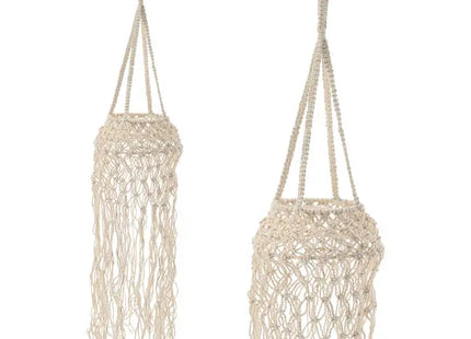 Makramee Blumenampel, Handgefertigt, Dekorativ, 22x115cm TK Gruppe® Grosshandel 