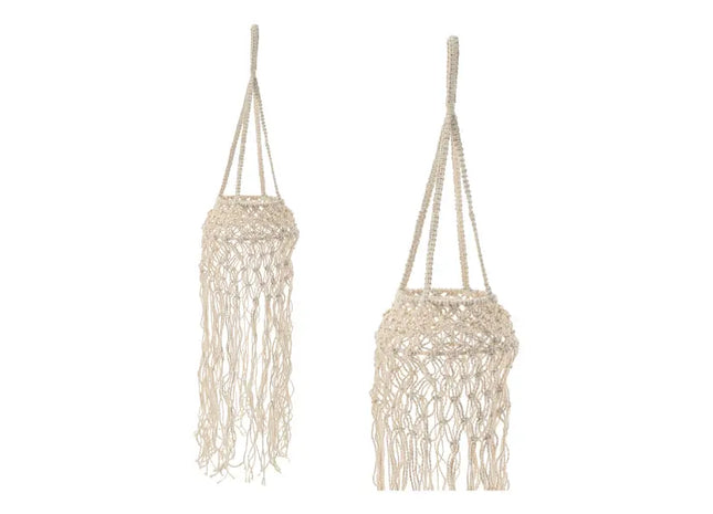 Makramee Blumenampel, Handgefertigt, Dekorativ, 22x115cm TK Gruppe® Grosshandel 