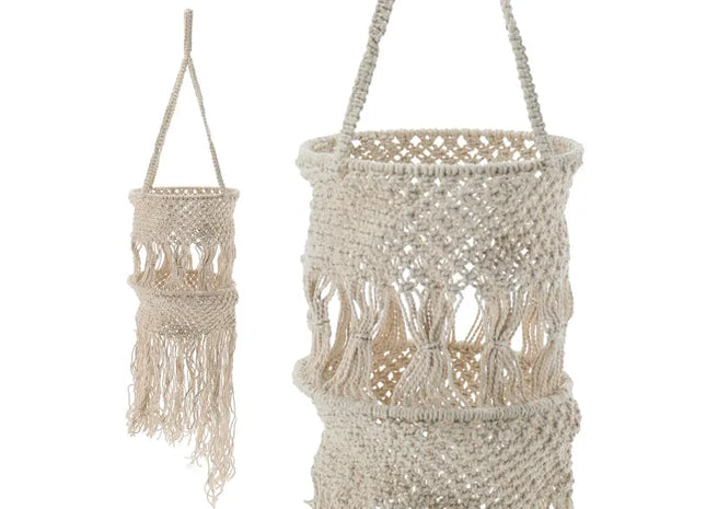 Makramee Blumenampel, Handgefertigt, Dekorativ, 30x160cm TK Gruppe® Grosshandel 