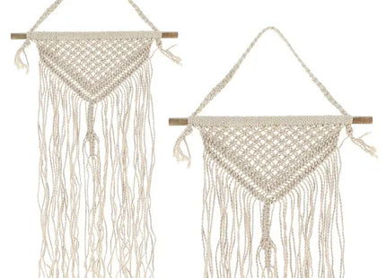 Makramee Wandhänger, Elegantes Handgewebtes Dekor, 35x75cm TK Gruppe® Grosshandel 