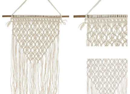 Makramee Wandhänger, Handgefertigt, Dekoratives Element, 45x80cm TK Gruppe® Grosshandel 