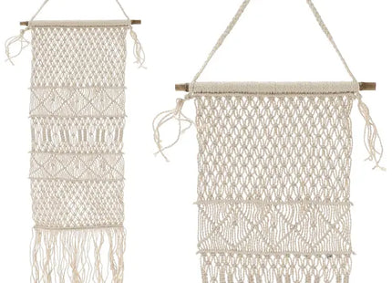 Makramee Wandhänger, Stilvolles Handgefertigtes Dekor, 35x140cm TK Gruppe® Grosshandel 