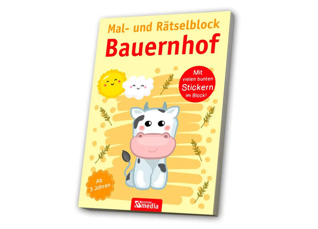Mal- & Rätselblock Bauernhof - Kreativer Spaß auf dem Land TK Gruppe® Grosshandel 
