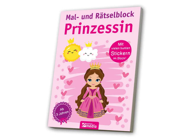 Mal- & Rätselblock Prinzessin - Kreativer Märchenzauber TK Gruppe® Grosshandel 