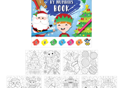 Malbuch Nach Zahlen Weihnachten, 10,5x14,5 cm, 16 Seiten, Spaß für Kinder TK Gruppe® Grosshandel 