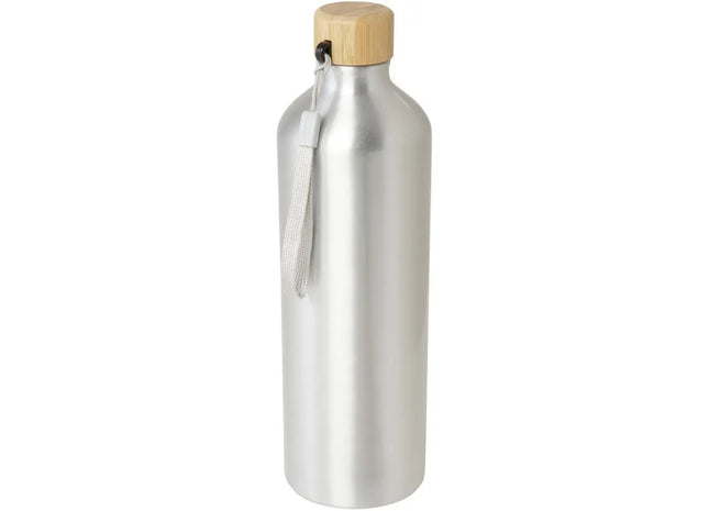 Malpeza 1L RCS-zertifizierte Wasserflasche aus recyceltem Aluminium - Silber TK Gruppe® Grosshandel 