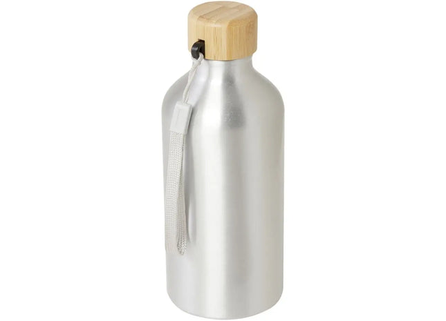 Malpeza 500ml RCS-zertifizierte Wasserflasche aus recyceltem Aluminium - Silber TK Gruppe® Grosshandel 