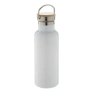 Manaslu Subo Sublimations-Isolierflasche 500 ml - Elegant Weiß-Silber TK Gruppe® Grosshandel 