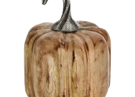 Mangoholz-Kürbis, ca. 15cm hoch - Rustikales Herbst-Dekoelement TK Gruppe® Grosshandel 