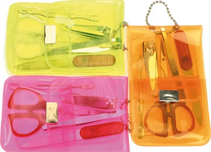 Maniküre-Set 5-teilig im transparenten Etui, 7x11cm TK Gruppe® Grosshandel 