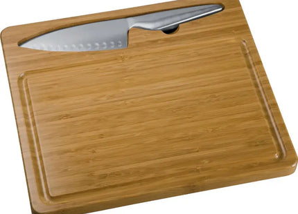 Mantova Schneidebrett mit Messer in Braun – Praktisch & Stilvoll TK Gruppe® Grosshandel 