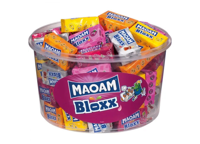 Maoam Würfelbonbons, 50 Stück in Metalldose, Verschiedene Geschmacksrichtungen TK Gruppe® Grosshandel 