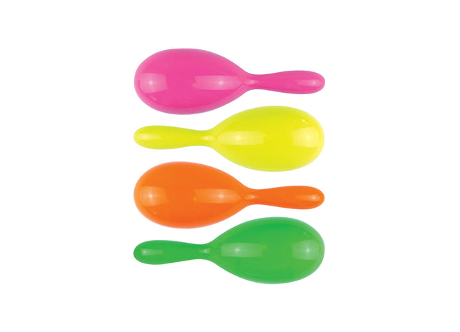 Maracas 19 cm in 4 verschiedenen Farben, Rhythmusinstrumente für Musik & Party TK Gruppe® Grosshandel 