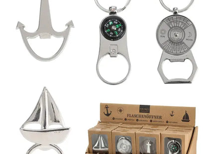 Maritime Flaschenöffner, 4er-Set, Nautisches Design TK Gruppe® Grosshandel 