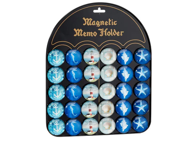 Maritime Magnete, 6er-Set, ca. 3,5 cm – Dekor für Kühlschrank & mehr TK Gruppe® Grosshandel 