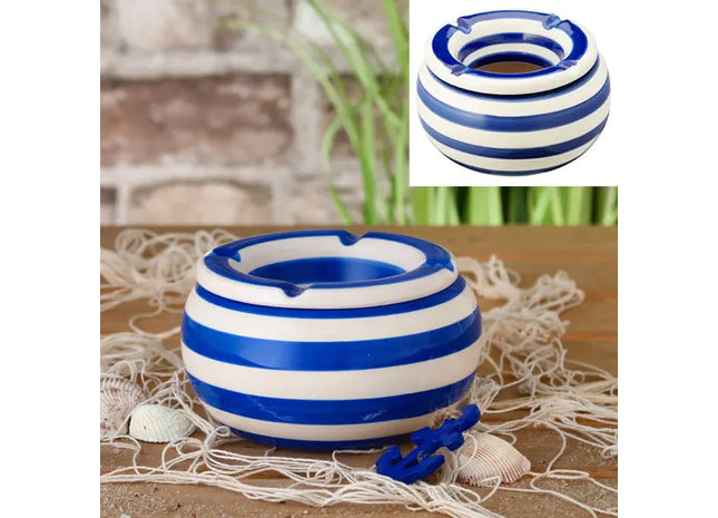 Maritimer Mittelgroßer Aschenbecher, Sturmmotiv, Ø 13,5 cm TK Gruppe® Grosshandel 