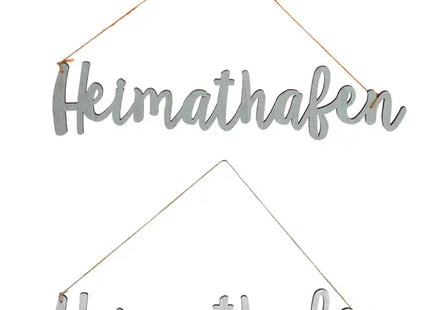 Maritimer Türhänger 'Heimathafen' im Doppelpack, 8 cm Höhe – stilvolle Dekoration TK Gruppe® Grosshandel 