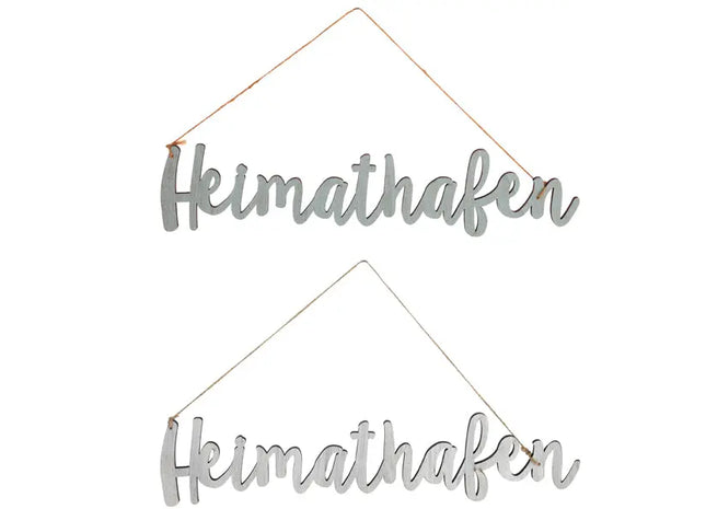Maritimer Türhänger 'Heimathafen' im Doppelpack, 8 cm Höhe – stilvolle Dekoration TK Gruppe® Grosshandel 