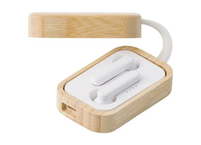 Marmara Funk-Kopfhörer aus ABS mit Bambus-Design TK Gruppe® Grosshandel 