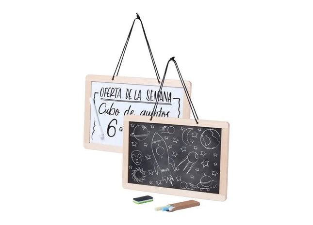 Marnik Bulletin Board - Schwarz-Weiß-Nachrichtentafel für kreative Nachrichten und dekorative Anzeigen TK Gruppe® Grosshandel 