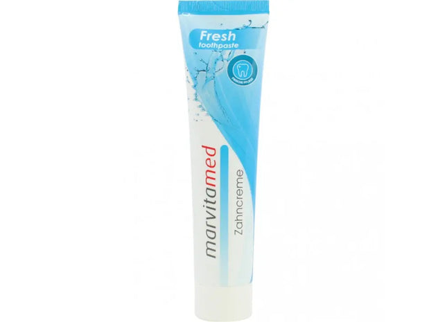 Marvita 125ml Zahncreme Frisch mit Fluorid – Strahlendes Lächeln & Kariesschutz TK Gruppe® Grosshandel 