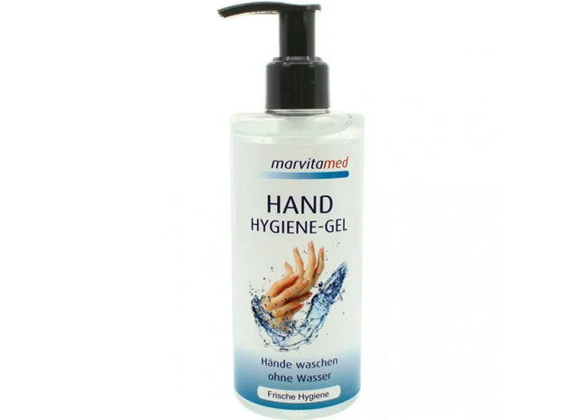 Marvita med Hygiene Gel: 250ml Pump Bottle, Enriched with Aloe Vera for Effective Hygienic Cleansing TK Gruppe® Grosshandel 