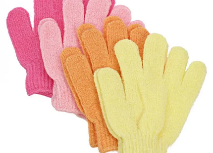 Massage-Waschhandschuhe im 2er-Set, Pastellfarben, 17x12cm TK Gruppe® Grosshandel 