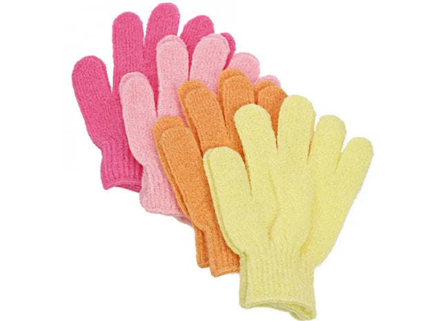 Massage-Waschhandschuhe im 2er-Set, Pastellfarben, 17x12cm TK Gruppe® Grosshandel 