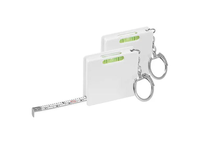 Maßband Duo (1m) - Weiß Kompaktes und präzises Messwerkzeug für vielseitige Anwendungen TK Gruppe® Grosshandel 
