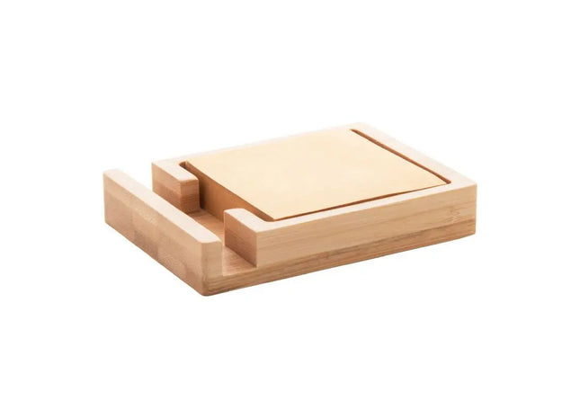 Matsu Smartphone-Halter & Notizblock - Natürliches Holzdesign TK Gruppe® Grosshandel 