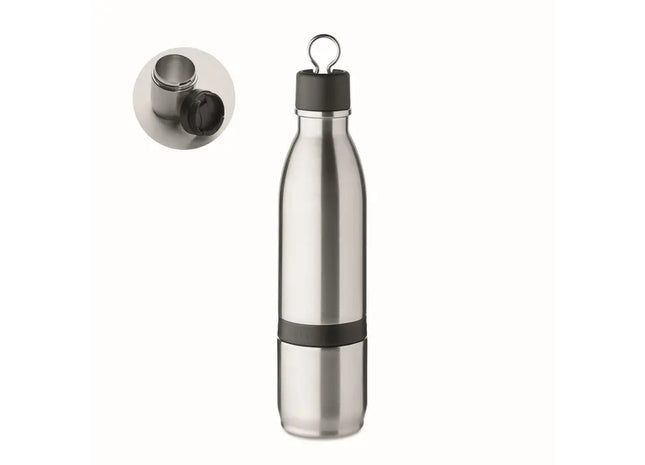 Mattsilber ATERA 500ml 2in1 Multifunktions-Isolierflasche TK Gruppe® Grosshandel 
