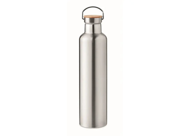 Mattsilber HELSINKI LARGE 1000ml Premium Isolierflasche TK Gruppe® Grosshandel 