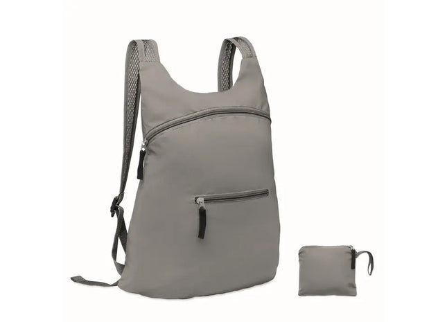 Mattsilberner Sportrucksack 190T Polyester DESTELLO - Leichter und Stilvoller Trainingsbegleiter TK Gruppe® Grosshandel 