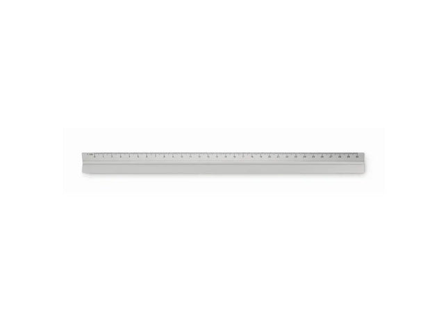 Mattsilbernes TRIA Dreikantlineal aus Aluminium, 30 cm – Präzises Messwerkzeug TK Gruppe® Grosshandel 