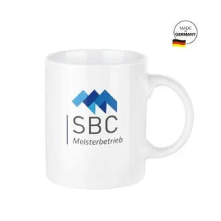 Maxi Mug Porzellantasse 300 ml in schlichtem Weiß – Großzügiges Design für Tee & Kaffee TK Gruppe® Grosshandel 