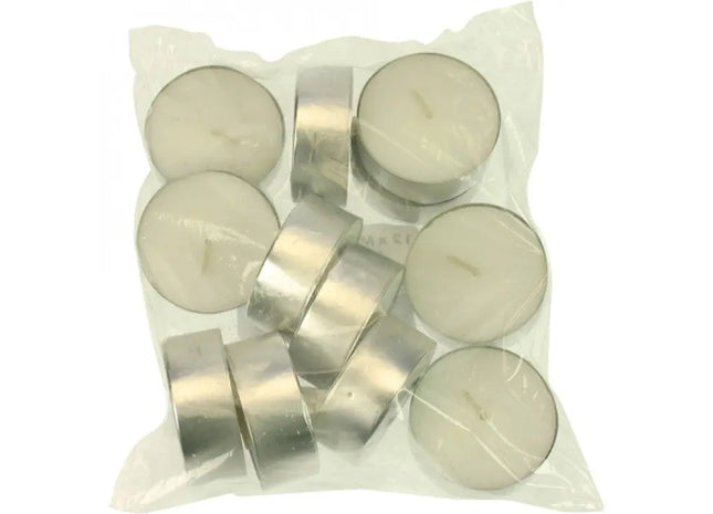 Maxi-Teelichter, 12er-Pack, 5.5x2cm, Lange Brenndauer, in Tragetasche TK Gruppe® Grosshandel 