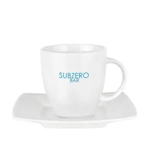 Maxim Cafe Set Tasse mit Untertasse - Weiß, Hochwertiges Porzellan, Spülmaschinenfest, Elegantes Design TK Gruppe® Grosshandel 