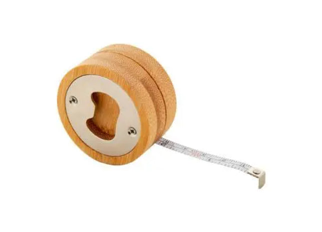 Meaboo Flaschenöffner mit Maßband in Natur – Innovativ & Praktisch, Ideal für Heimwerker, 100mm TK Gruppe® Grosshandel 