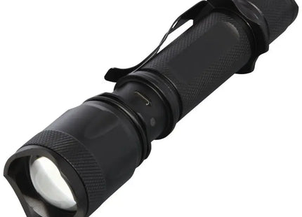 Mears 5W Wiederaufladbare Taktische Taschenlampe in Schwarz – Leistungsstark & Robust TK Gruppe® Grosshandel 