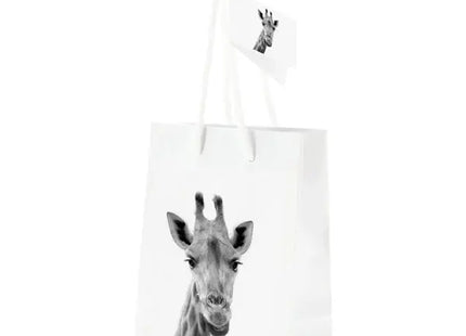 Medium Giraffe Print Gift Bag, Vibrant Design, Approx. 23cm High TK Gruppe® Grosshandel 