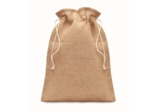 Medium Jute Tasche 25x32 cm JUTE MEDIUM - beige - umweltfreundlich und vielseitig für den Alltag TK Gruppe® Grosshandel 