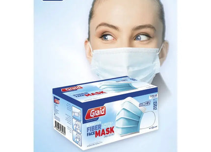 Medizinische Gesichtsmaske Typ IIR, Hellblau, 50 Stück TK Gruppe® Grosshandel 