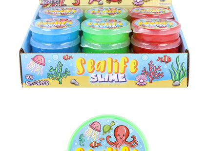 Meeresleben Schleimzeug, Sortierte Farben, 40g, 7x2 cm, Kinder Spaß & Lernspielzeug TK Gruppe® Grosshandel 