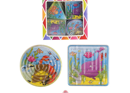 Meerestiere-Labyrinth-Puzzle, 3 verschiedene Formen, Bildungs-Spielzeug für Kinder TK Gruppe® Grosshandel 