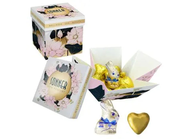 Meeting Star Gubor Schokoladenherzen und Osterhase – inklusive Druck TK Gruppe® Grosshandel 
