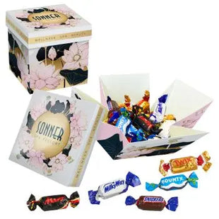 Meeting-Star: 24 Celebrations Schokoladenstücke mit individuellem Druck – Jetzt sichern TK Gruppe® Grosshandel 