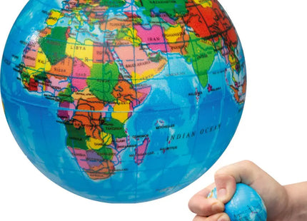 Mehrfarbiger Anti-Stressball in Weltkugeloptik – Stressabbau und Entspannung TK Gruppe® Grosshandel 