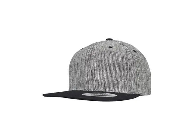 Melange Solid Snapback – Modische Snapback-Kappe in Melange-Optik TK Gruppe® Grosshandel 