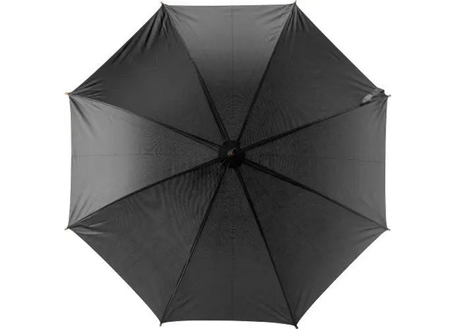 Melanie Schwarzer Polyester (190T) Regenschirm - Stilvoller Schutz vor Regen TK Gruppe® Grosshandel 